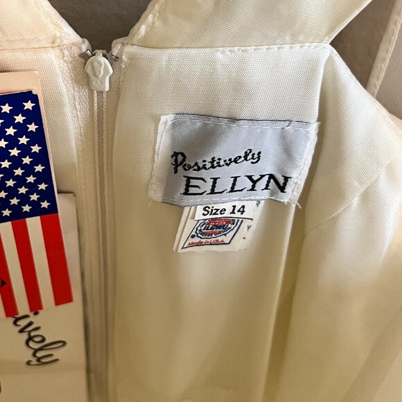 Positively Ellyn Vintage 80s/90s Formal Evening Dress - Sz 14 (NWT) - Picture 4 of 10